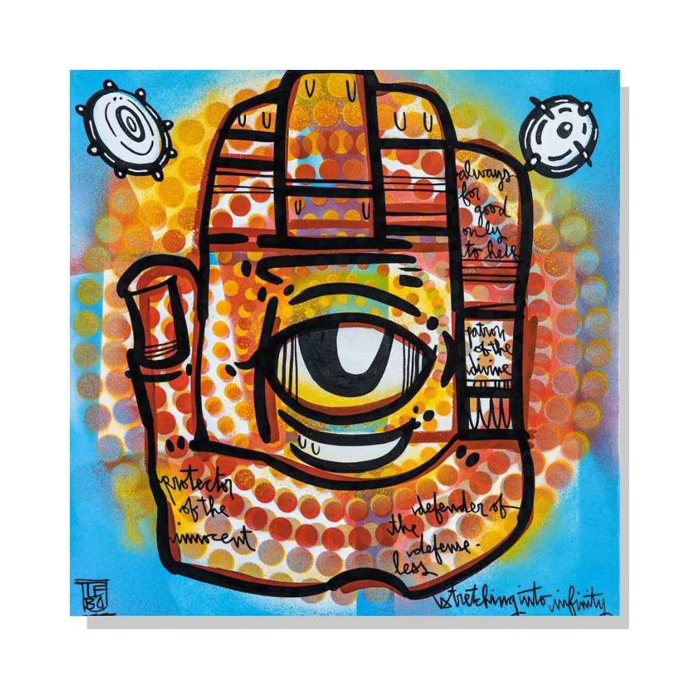 Protector of the Innocent (Guided by intuition) - Lebo Steel Mineral Print